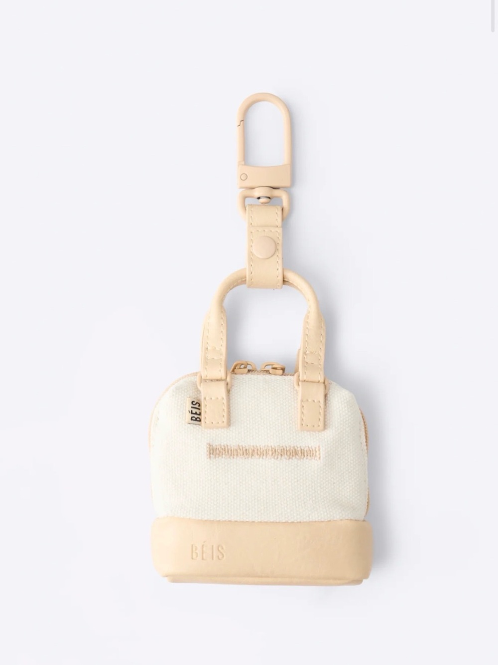 BEIS The Micro Weekender Charm In Beige